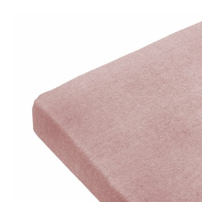 Επίστρωμα φροτέ με λάστιχο 50%cot. – 50%pol. σε χρώμα ροζ διαστάσεων 180x200cm+25cm