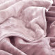 Κουβέρτα μονόχρωμη ροζ "Velvet" 550 grm/m2 100% πολυεστέρας διαστάσεων 220x240cm