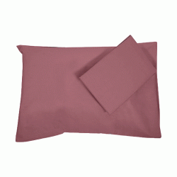 Μαξιλαροθήκη σειράς Rainbow διαστάσεων 52x72cm poly/cotton 144 κλωστών χρώμα Berry