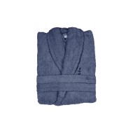 Μπουρνούζι μονόχρωμο Fresh 450gsm 100%cotton χωρίς κουκούλα σε Denim νούμερο 2ΧL Μπουρνούζι μονόχρωμο Fresh 450gsm 100%cotton χωρίς κουκούλα σε Denim νούμερο 2ΧL