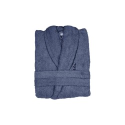 Μπουρνούζι μονόχρωμο Fresh 450gsm 100%cotton χωρίς κουκούλα σε Denim νούμερο 2ΧL