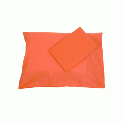 Μαξιλαροθήκες μονόχρωμες σχέδιο Rainbow διάσταση 52x72cm poly/cotton 144 κλωστών σε κοραλί χρώμα