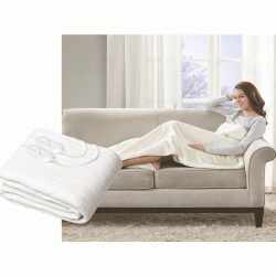 Κουβέρτα ηλεκτρική πλενόμενη μονή διαστάσεων 80x150cm με 3 κλίμακες θερμοκρασίας από 100% πολυεστέρα με τηλεχειριστήριο