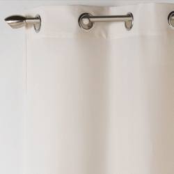 Κουρτίνα Absolou 140x260cm έτοιμη ραμμένη με κρίκους μεσαίας σκίασης σε μπεζ χρώμα