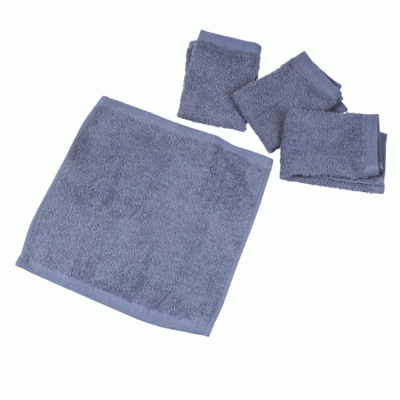 Πετσέτες 4 τεμάχια Lavetes 480gsm διαστάσεων 30Χ30cm σε μωβ χρώμα 100% cotton