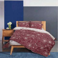 Σετ σεντόνια εμπριμέ Carmine 80% βαμβάκι -20% πολυεστέρας διαστάσεων 240x260cm υπέρδιπλο