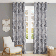 Κουρτίνα Cocoon grey  140x260cm ζακάρ έτοιμη ραμμένη με κρίκους 100% πολυεστέρας
