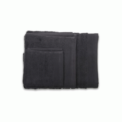 Πετσέτες 4 τεμάχια Lavetes 480gsm διαστάσεων 30Χ30cm σε Μαύρο χρώμα 100% cotton