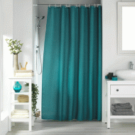 Κουρτίνα μπάνιου Sotero 180x200cm μονόχρωμη Jaquared με κρίκους 100% πολυεστέρας emerald Κουρτίνα μπάνιου Sotero 180x200cm μονόχρωμη Jaquared με κρίκους 100% πολυεστέρας emerald