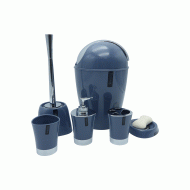 Σετ αξεσουάρ μπάνιου blue 6 τεμάχια Σετ αξεσουάρ μπάνιου blue 6 τεμάχια