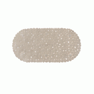 Πατάκι αντιολισθητικό μπάνιου μονόχρωμο Μπεζ διαστάσεων 35x69cm pvc