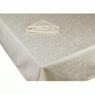 Τραπεζομάντηλο φαγητού Satin σατέν σε χρώμα εκρού διαστάσεων 140x180cm