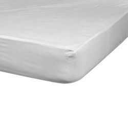 Επίστρωμα μακό με λάστιχο “jersey” 100% βαμβάκι σε λευκό χρώμα διαστάσεων 100x200+25cm Επίστρωμα μακό με λάστιχο “jersey” 100% βαμβάκι σε λευκό χρώμα διαστάσεων 100x200+25cm