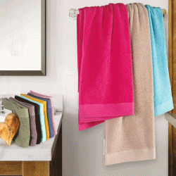 Πετσέτα μονόχρωμη χεριών 480gsm 100% βαμβάκι Black διαστάσεων 30x50cm Prestige