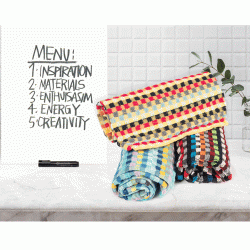 Πετσέτα ζακάρ Darky 100% cotton σε συσκευασία των 12 τεμαχίων σε διάφορα χρώματα διαστάσεων 30x50cm