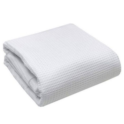 Κουβέρτα "Pablo" πικέ 100% βαμβάκι 320 gsm σε λευκό χρώμα διαστάσεων 220x240cm
