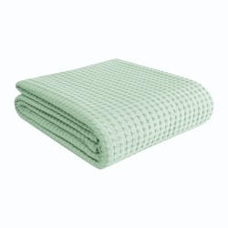 Κουβέρτα "Pablo" πικέ 100% βαμβάκι 320 gsm σε χρώμα της μέντας διαστάσεων 220x240cm