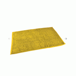 Κουρτίνα μπάνιου με κρίκους Abela διαστάσεων 180x200cm 100% πολυεστέρα + πατάκι Shaggy διαστάσεων 50x70cm 100% πολυεστέρα