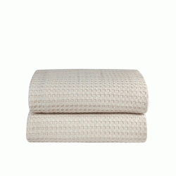 Κουβέρτα "Pablo" πικέ 100% βαμβάκι 320 gsm σε μπεζ χρώμα 160x240cm