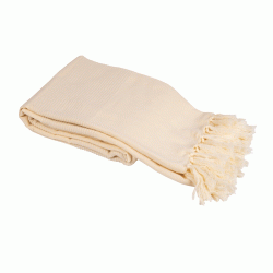 Ριχτάρια Irma 80% βαμβάκια-20% πολυεστέρας σε χρώμα εκρού διαστάσεων 180x250cm