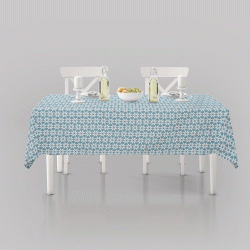 Τραπεζομάντηλο σχέδιο Hilda 100% βαμβακερό διαστάσεων 140x140cm