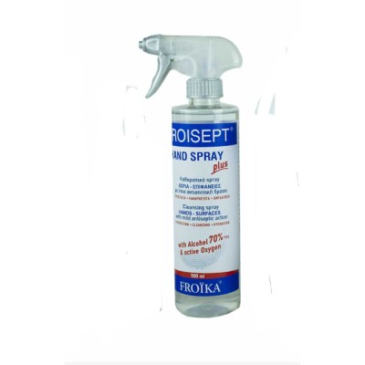 Καθαριστικό Spray με αντισηπτική δράση Froika Froisept Hand Plus κατάλληλο για χέρια αλλά και για επιφάνειες 500ml