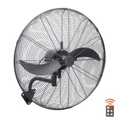 Ανεμιστήρας επιτοίχιος επαγγελματικός με τηλεχειριστήριο 50cm 140w με δύο μεταλλικές λεπίδες και στιβαρή κατασκευή FW-50/ER1