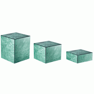 Ασύμετροι κύβοι 20 cm Kit 3 τεμαχίων σε χρώμα πράσινη ταρταρούγα High Gloss
