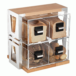 Τετραπλή συρταριέρα Atrax για είδη αρτοποιίας με inox σατινέ βάση Τετραπλή συρταριέρα Atrax για είδη αρτοποιίας με inox σατινέ βάση