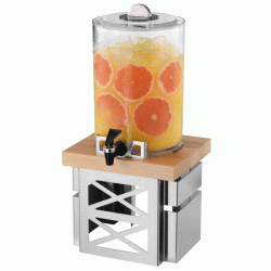 Διανεμητής χυμού ATRAX 5 λίτρα inox satine με οξιά