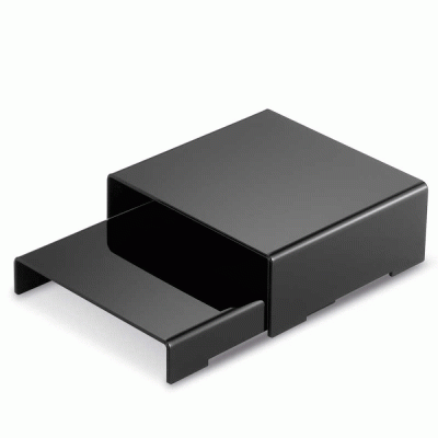 Ασύμμετρα STEP 20Cm Kit 2 τεμαχίων σε χρώμα μαύρο High Gloss