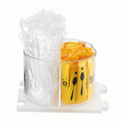 Puzzle οrganizer καφέ χωρητικότητας 1.3 λίτρα διάφανο και frost αμμοβολή