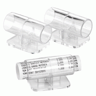 Σωληνάκι αντιανεμική θήκη απόδειξης ταμειακής διαφανές Plexiglass σε συσκευασία των 12τμχ