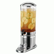 Ψυχόμενος διανεμητής χυμού NORMA μονός με βάση INOX και διαφανές δοχείο 7 λίτρων