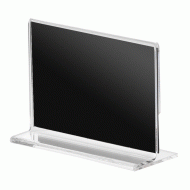 Κιτ σήμανσης "T" 6τμχ 6x9cm καρτοθήκη Plexiglass με μαύρη κάρτα 2 όψεων