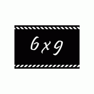 Αυτοκόλλητο Bullet 7x10cm επανεγράψιμμο πλαστικοποιημένο σε συσκ.12τμχ