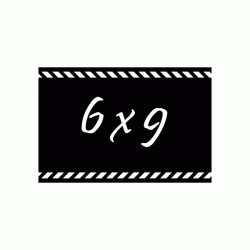 Αυτοκόλλητο Bullet 7x10cm επανεγράψιμμο πλαστικοποιημένο σε συσκ.12τμχ