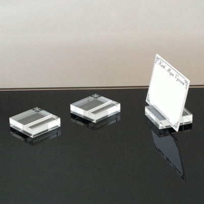 Βάση κάρτας πλακίδιο διαφανές Plexiglass σετ 3 τεμαχίων