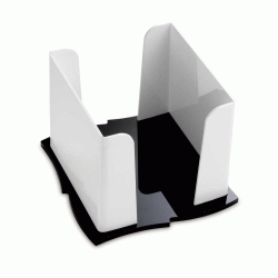 Μοντέρνα δίχρωμη χαρτοπετσετοθήκη Plexiglass για χαρτοπετσέτα εστιατορίου 24x24cm