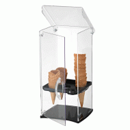 Βιτρίνα Plexiglass 5 θέσεων για χωνάκια με μαύρη βάση Βιτρίνα Plexiglass 5 θέσεων για χωνάκια με μαύρη βάση