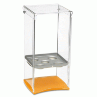 Βιτρίνα Plexiglass 5 θέσεων για χωνάκια με κίτρινη ματ βάση Βιτρίνα Plexiglass 5 θέσεων για χωνάκια με κίτρινη ματ βάση