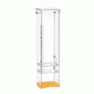 Χωνοθήκη Plexiglass μονή με κίτρινη ματ βάση Χωνοθήκη Plexiglass μονή με κίτρινη ματ βάση