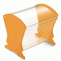 Koυταλοθήκη Plexiglass με ανακλεινόμενη πόρτα σε κίτρινο ματ Koυταλοθήκη Plexiglass με ανακλεινόμενη πόρτα σε κίτρινο ματ