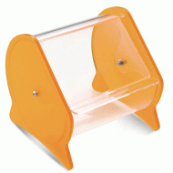 Koυταλοθήκη Plexiglass με πόρτα Roll Top σε κίτρινο ματ Koυταλοθήκη Plexiglass με πόρτα Roll Top σε κίτρινο ματ