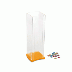 Κυπελοθήκη Plexiglass για μικρό κύπελο (1-2 Μπάλες) κίτρινο ματ