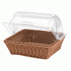 Κάλυμμα Roll Top 32x35 Polycarbonate διαφανές για καλάθια και δίσκους GN2/3 Κάλυμμα Roll Top 32x35 Polycarbonate διαφανές για καλάθια και δίσκους GN2/3