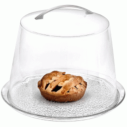 Σετ στρογγυλός δίσκος διαφανής με κάλυμμα Φ22εκ Σετ στρογγυλός δίσκος διαφανής με κάλυμμα Φ22εκ