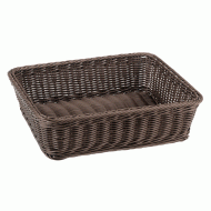 Καλάθι ψωμιού Polyrattan GN 1/2 10h Cm εμφ. παλαιωμένου ξύλου