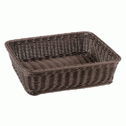 Καλάθι ψωμιού Polyrattan GN 1/2 10h Cm εμφ. παλαιωμένου ξύλου Καλάθι ψωμιού Polyrattan GN 1/2 10h Cm εμφ. παλαιωμένου ξύλου