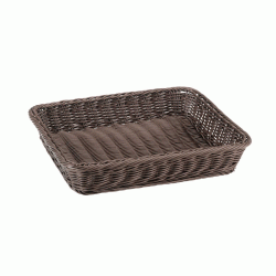 Καλάθι ψωμιού Polyrattan GN 2/3 6,5h Cm με εμφάνηση παλαιωμένου ξύλου Καλάθι ψωμιού Polyrattan GN 2/3 6,5h Cm με εμφάνηση παλαιωμένου ξύλου